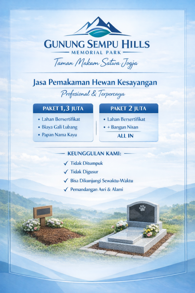 jasa pemakaman hewan anjing kucing jogja